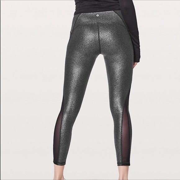 lululemon athletica Pants - Nwt lululemon luminosity foil train times size 4